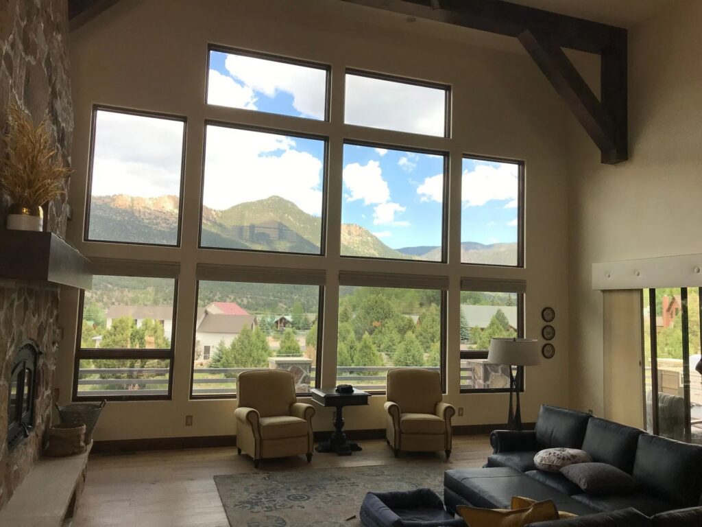Completed window film installation by Affordable Tinting in Southern Utah