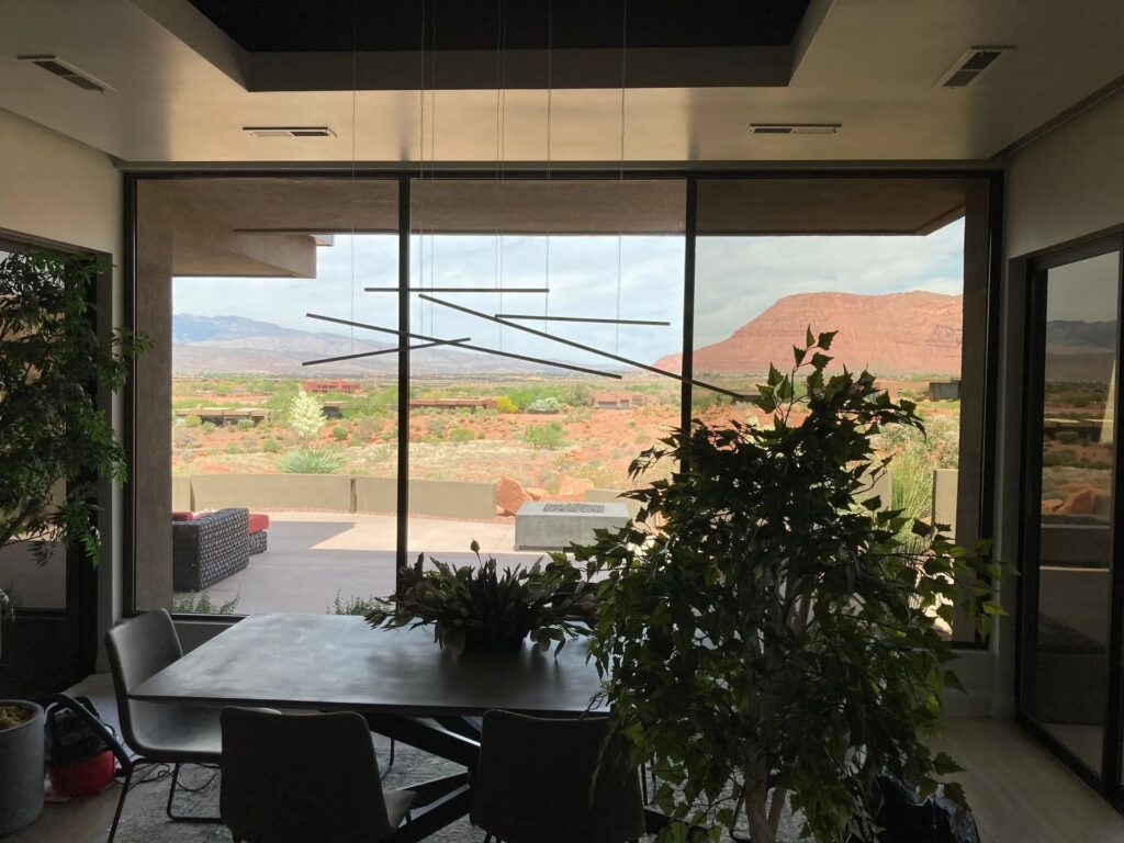 Completed window film installation by Affordable Tinting in Southern Utah