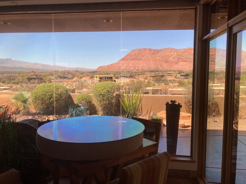 Completed window film installation by Affordable Tinting in Southern Utah