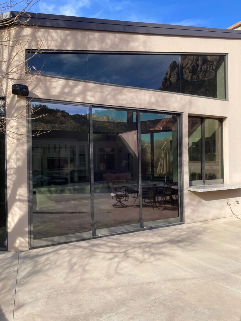 Completed window film installation by Affordable Tinting in Southern Utah