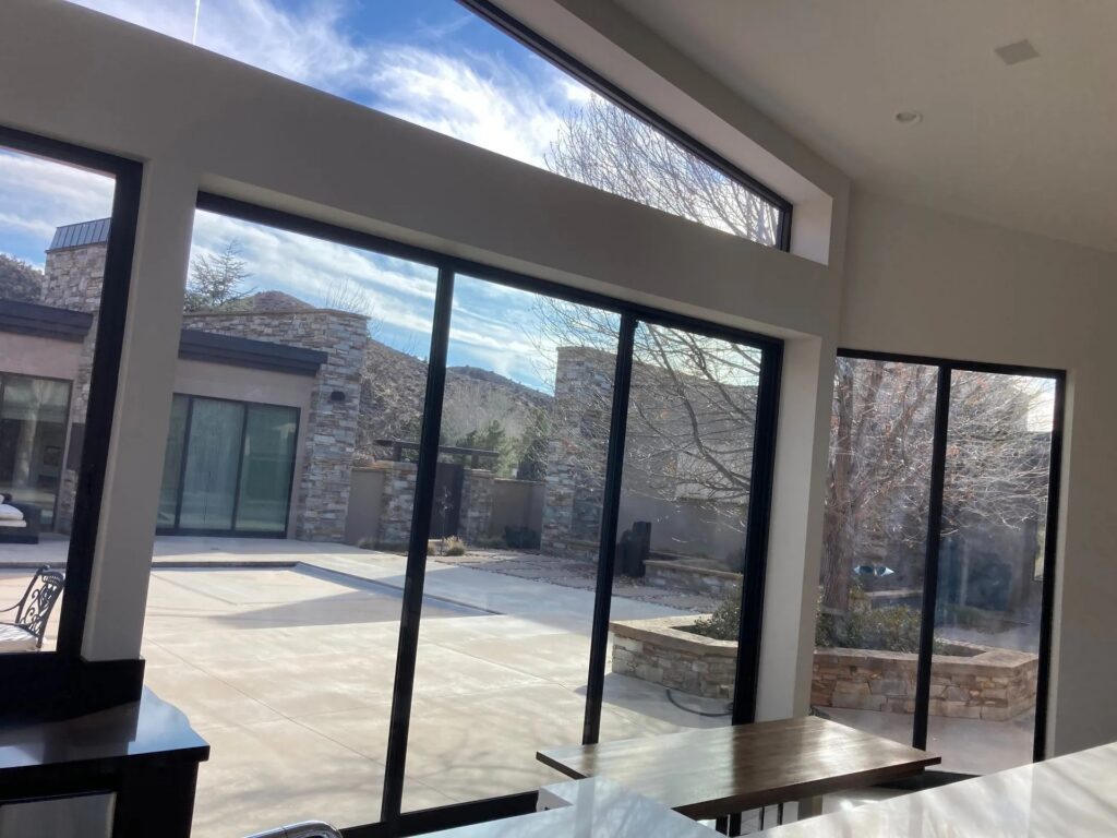 Completed window film installation by Affordable Tinting in Southern Utah