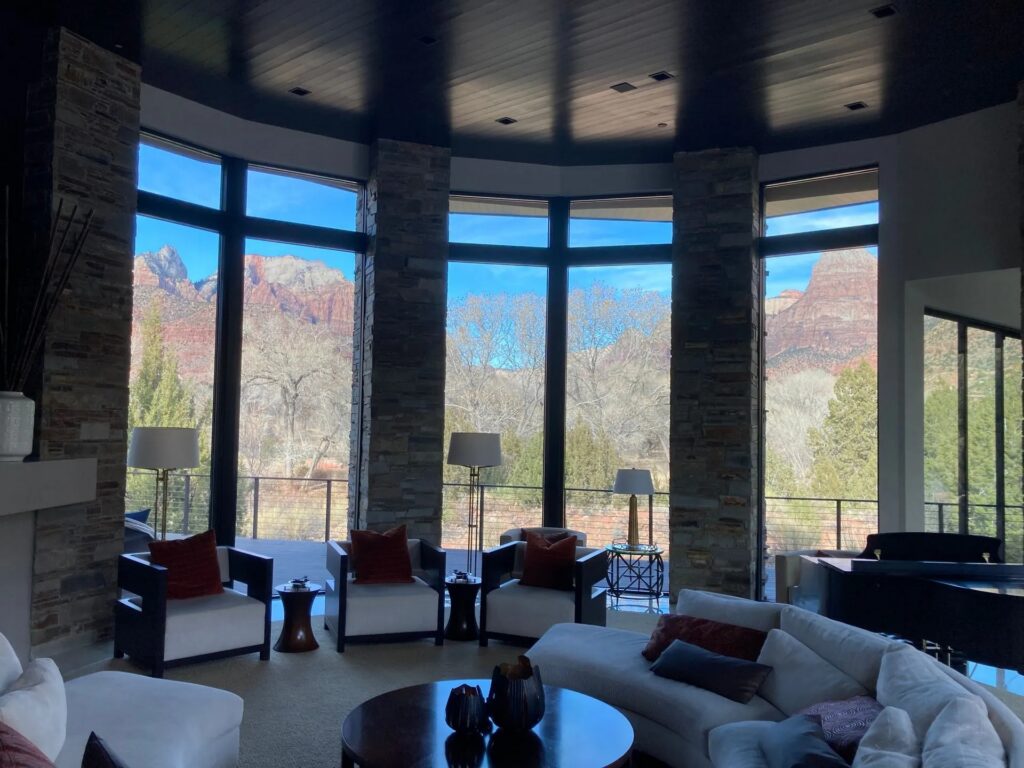 Completed window film installation by Affordable Tinting in Southern Utah