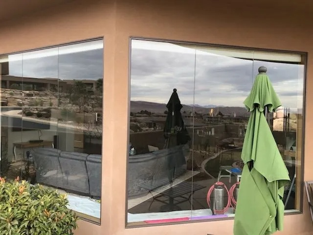 Completed window film installation by Affordable Tinting in Southern Utah