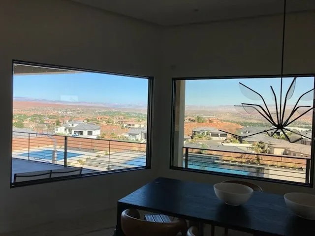 Completed window film installation by Affordable Tinting in Southern Utah