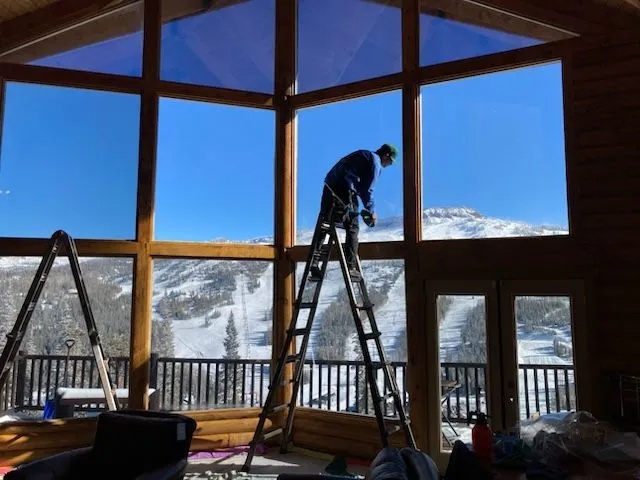 Completed window film installation by Affordable Tinting in Southern Utah