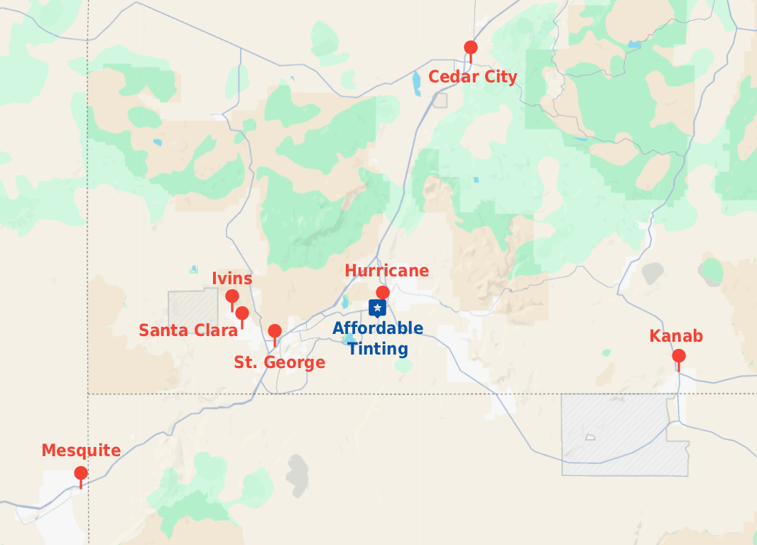 Map of Southern Utah service area